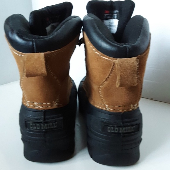 Old Mill Glacer Nubuck Black Warm Winter Ankle Boot size 10M - Picture 13 of 13